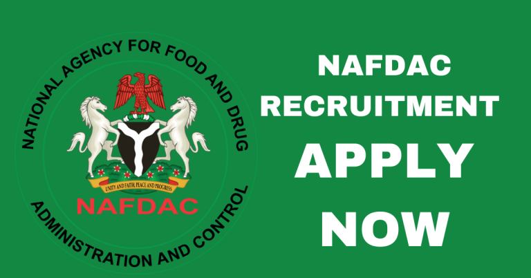 NAFDAC recruitment