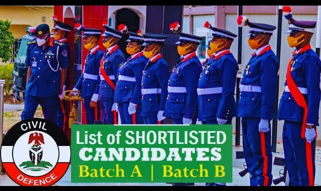 Civil Defence Shortlisted Candidates