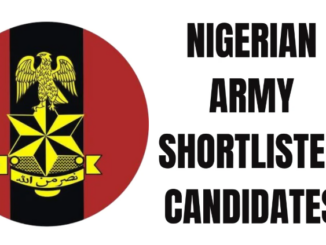 Nigeria Army 89RRI Shortlisted Candidates