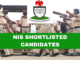 NIS Shortlisted Candidates